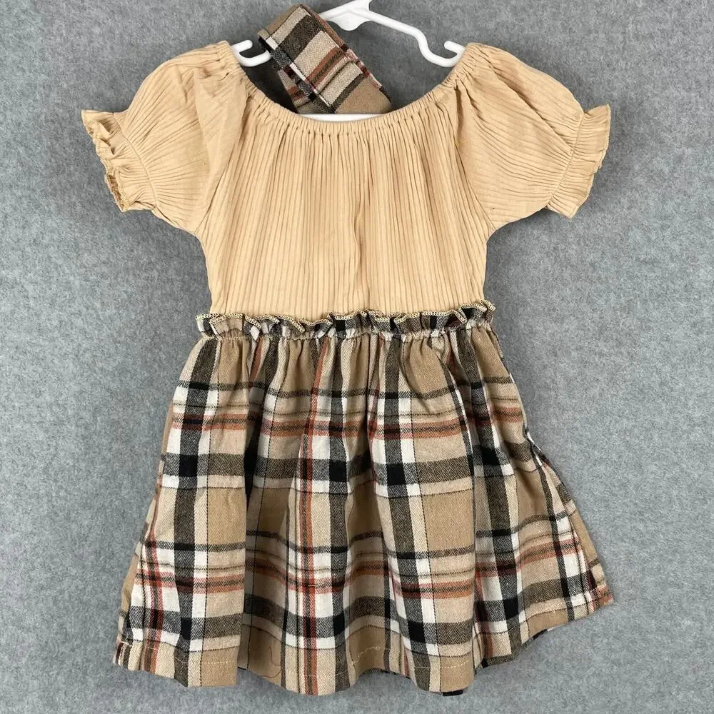 Apricot Short Sleeve Dress Size 18-24 Months